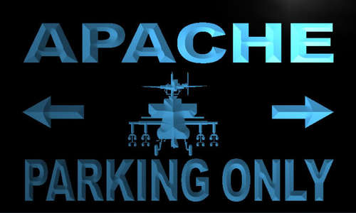 Apache Parking Only Neon Light Sign